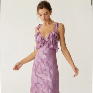 RIHOAS Lavender Floral Maxi Dress